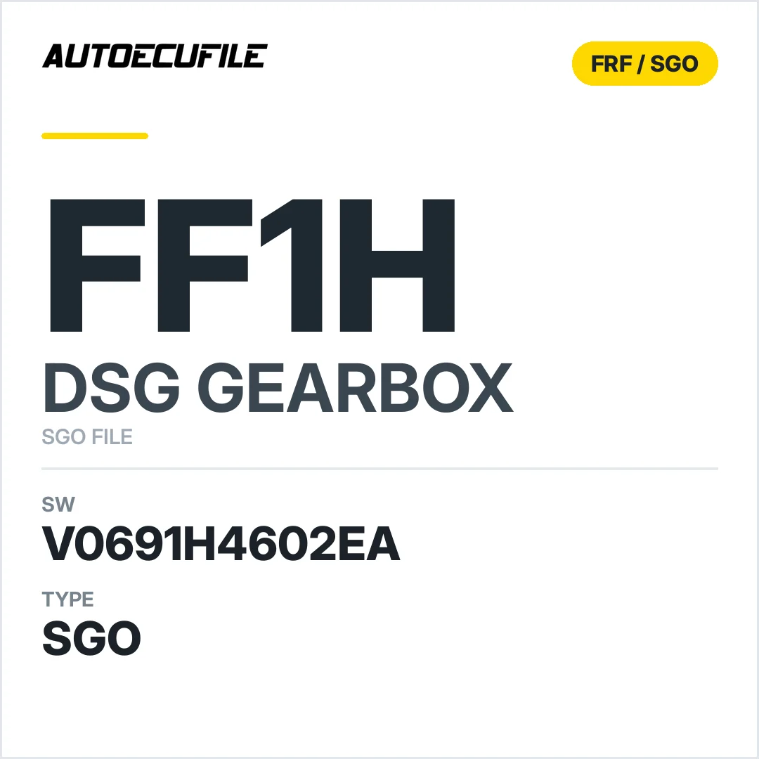 v0691h4602ea  getriebe DSG fF1h sw SGO FILE