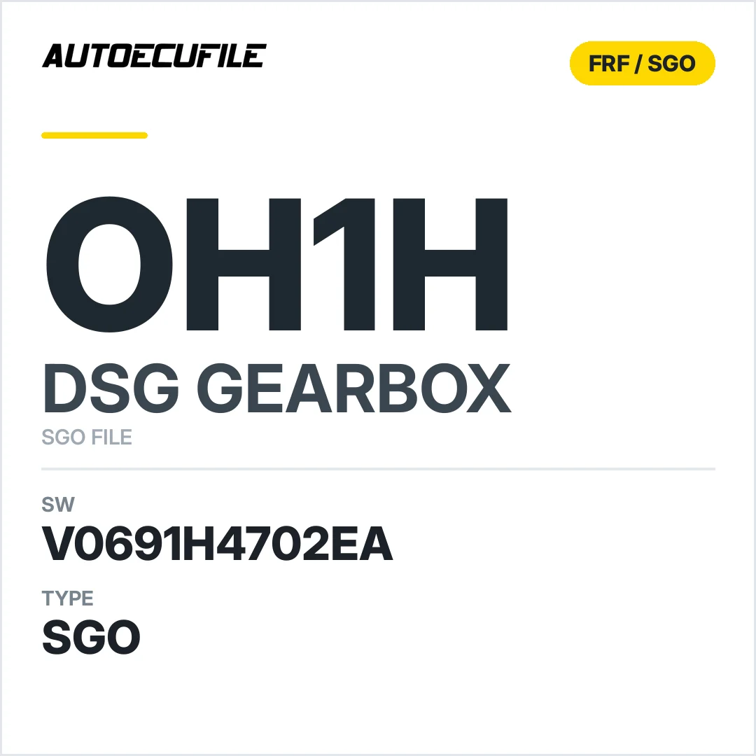 v0691h4702ea  getriebe DSG Oh1h sw SGO FILE