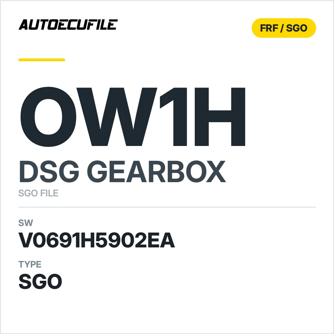 v0691h5902ea  getriebe DSG OW1h sw SGO FILE