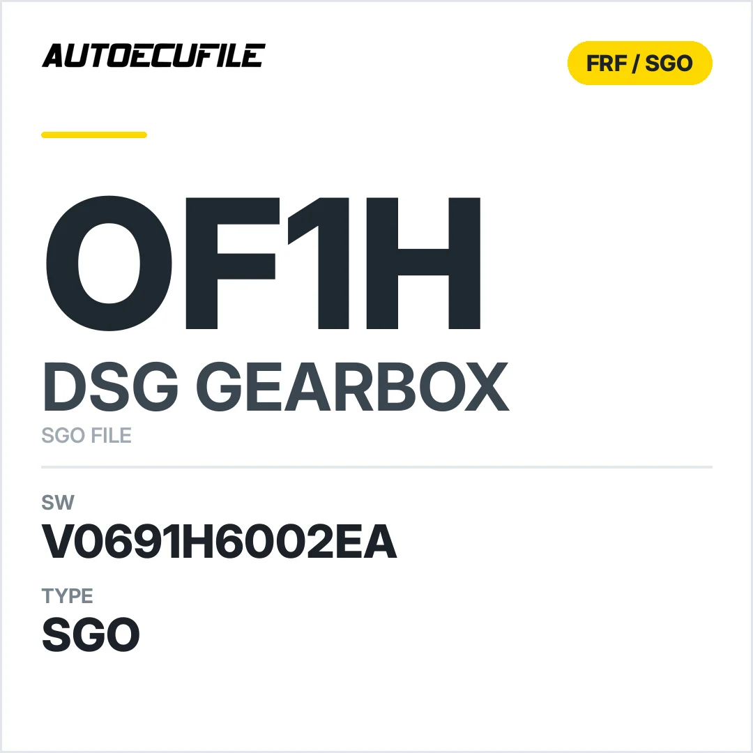 v0691h6002ea  getriebe DSG OF1h sw SGO FILE