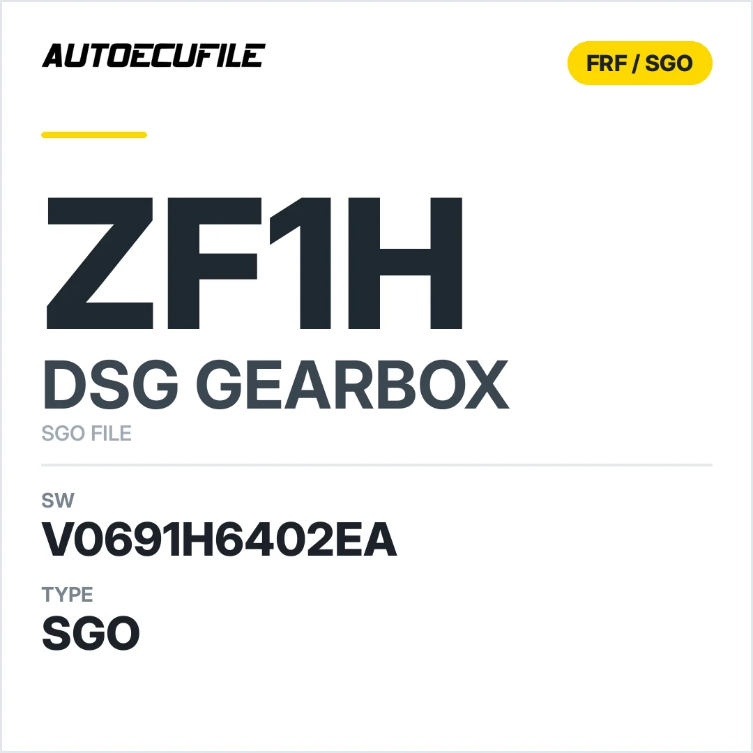 v0691h6402ea  getriebe DSG ZF1h sw SGO FILE