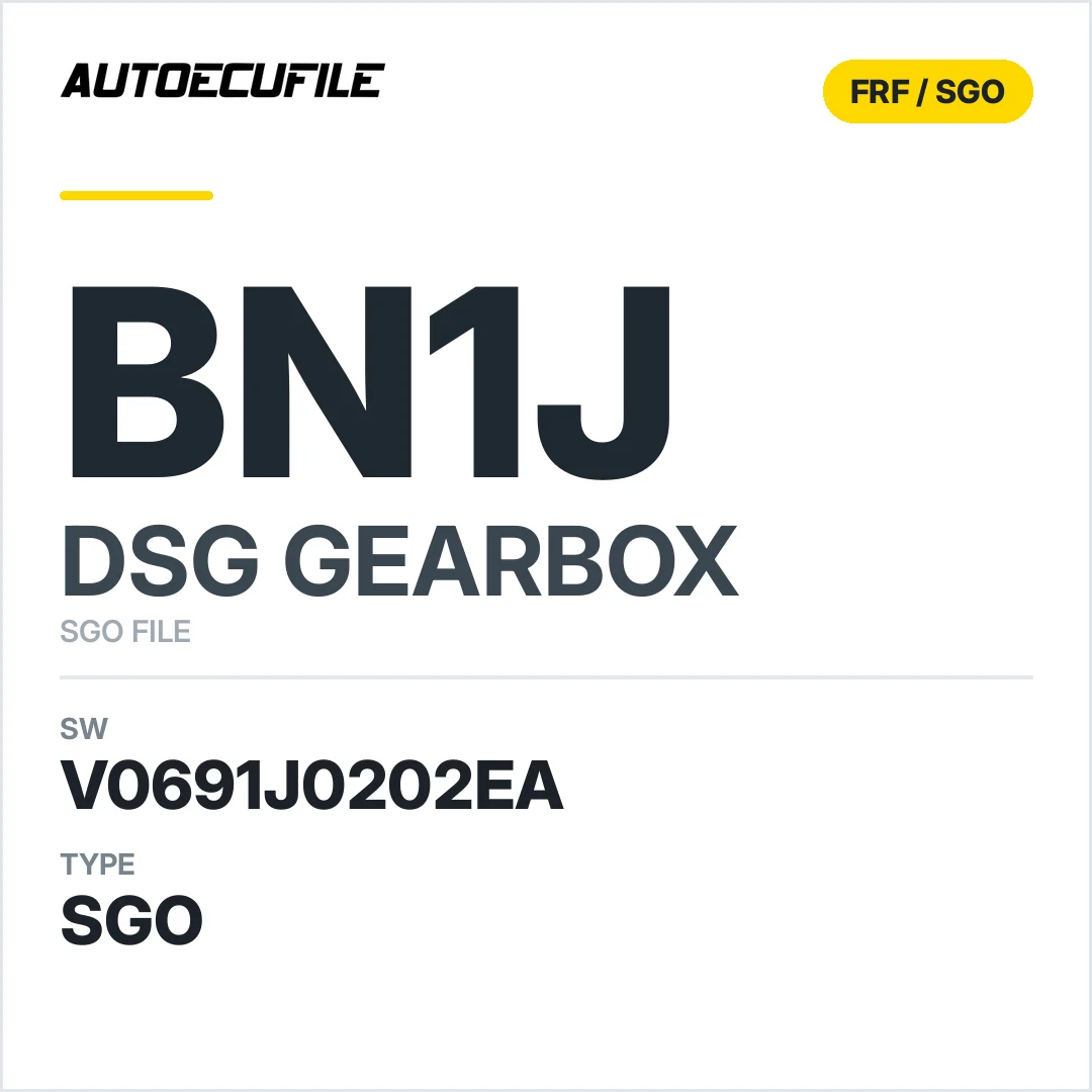 v0691j0202ea  getriebe DSG BN1j sw SGO FILE