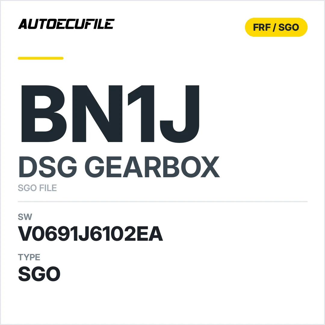 v0691j6102ea  getriebe DSG BN1j sw SGO FILE