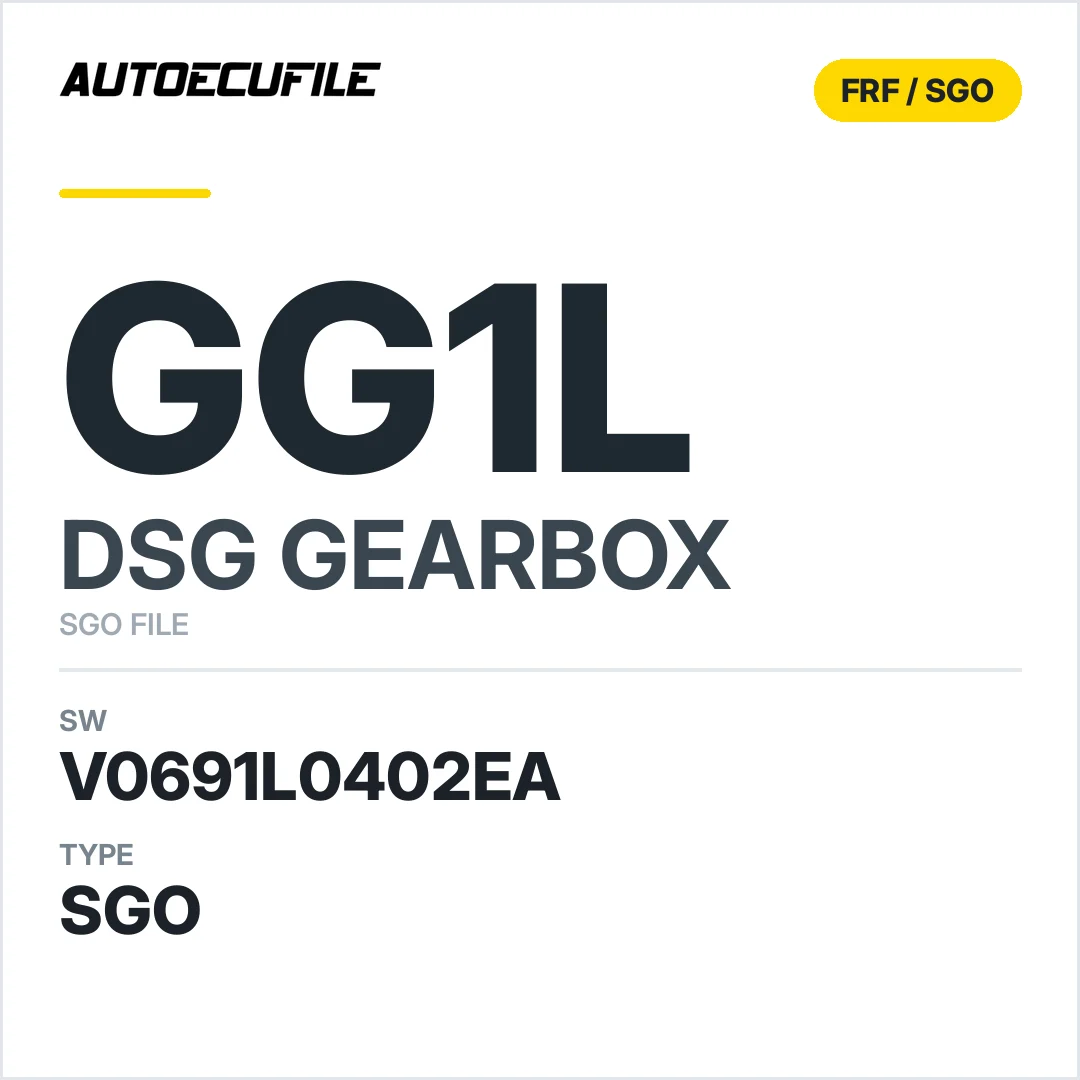 v0691l0402ea  getriebe DSG GG1l sw SGO FILE
