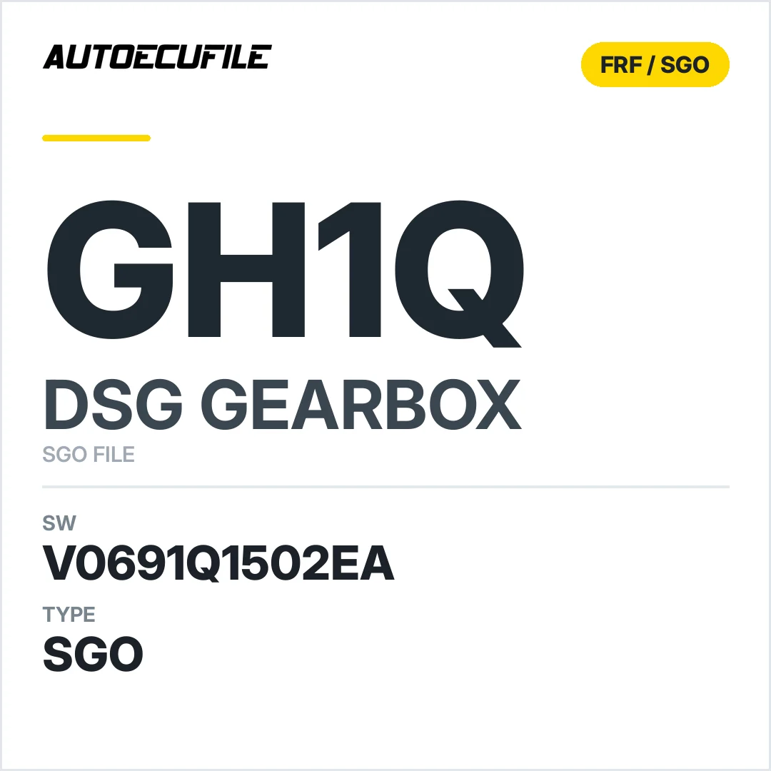 v0691q1502ea  getriebe DSG gh1q sw SGO FILE