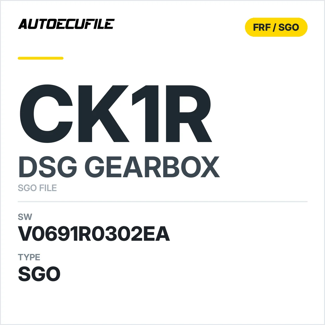 v0691r0302ea  getriebe DSG cK1r sw SGO FILE