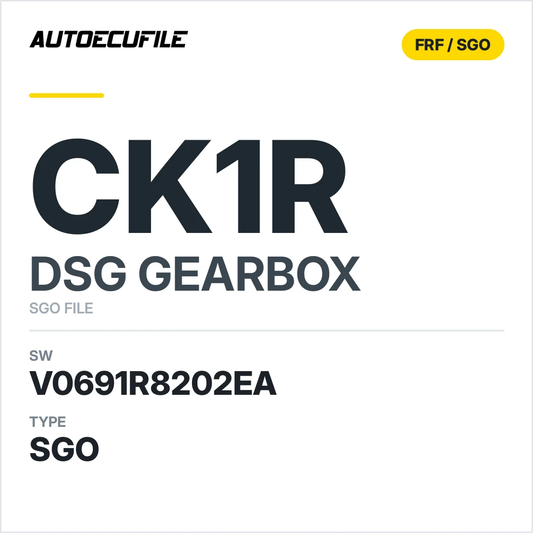 v0691r8202ea  getriebe DSG cK1r sw SGO FILE