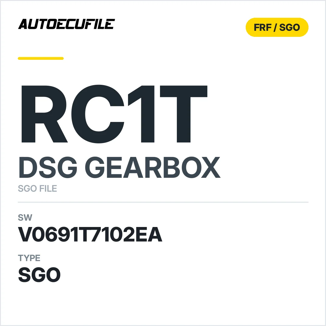 v0691t7102ea  getriebe DSG Rc1t sw SGO FILE