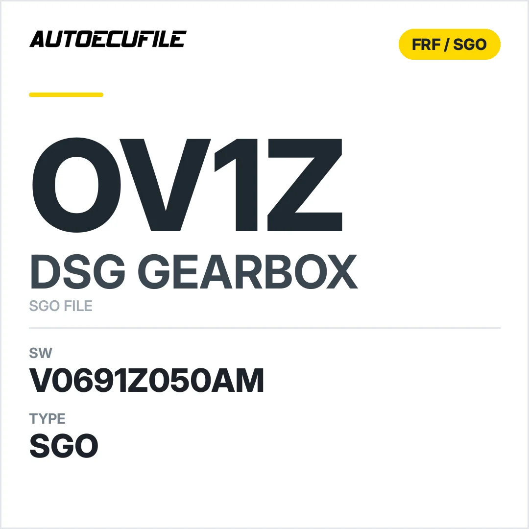 v0691z050AM   getriebe DSG OV1z sw SGO FILE