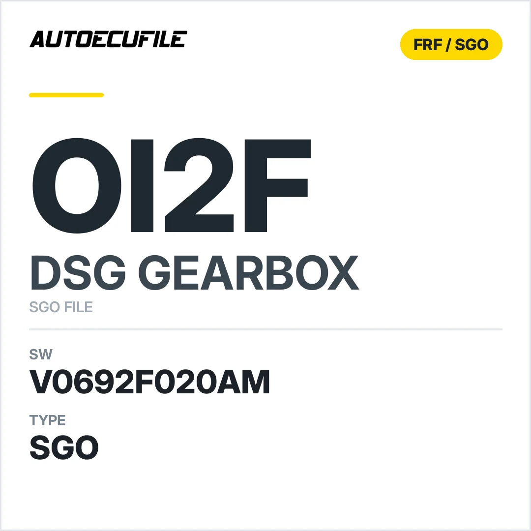 v0692f020AM   getriebe DSG OI2f sw SGO FILE
