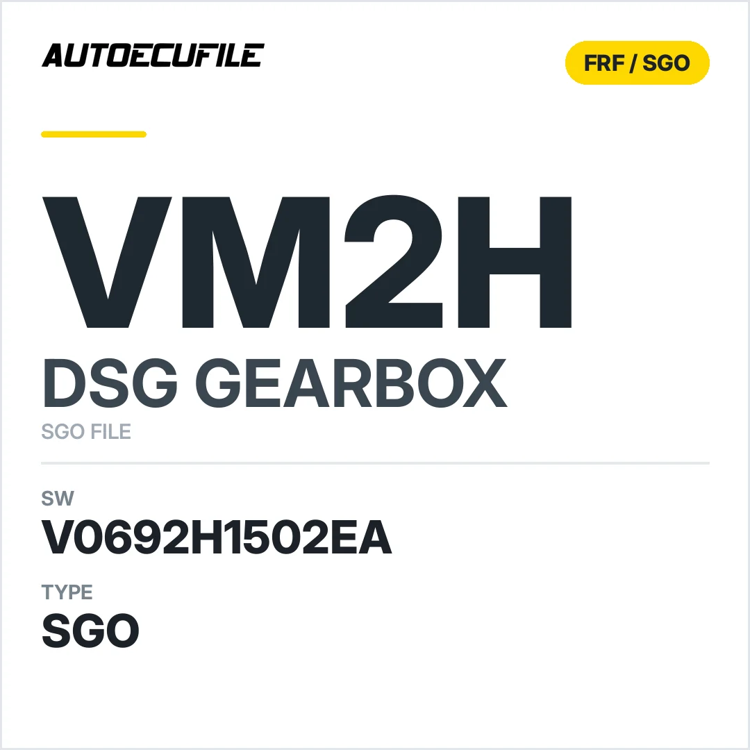 v0692h1502ea  getriebe DSG VM2h sw SGO FILE