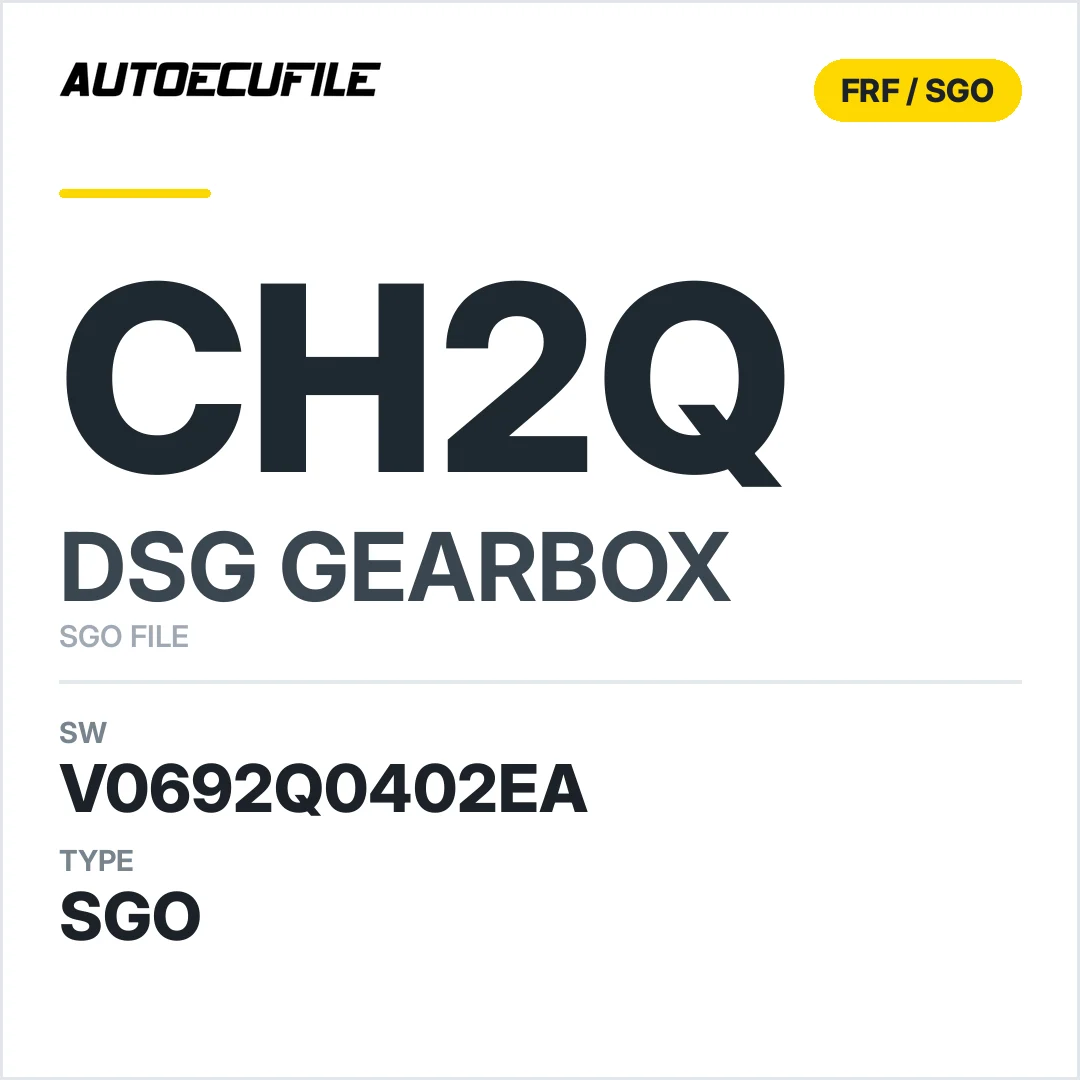 v0692q0402ea  getriebe DSG cH2q sw SGO FILE