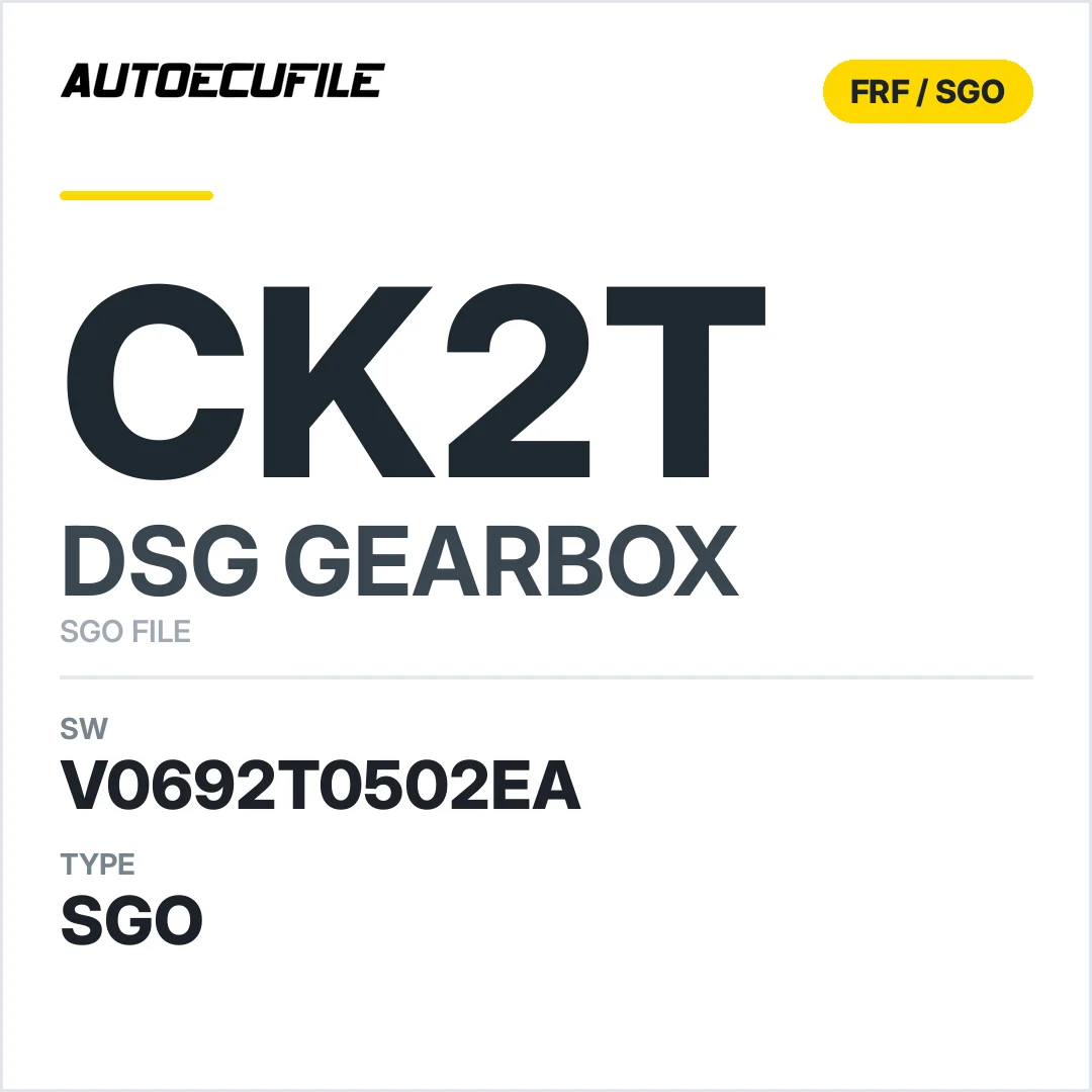 v0692t0502ea  getriebe DSG cK2t sw SGO FILE