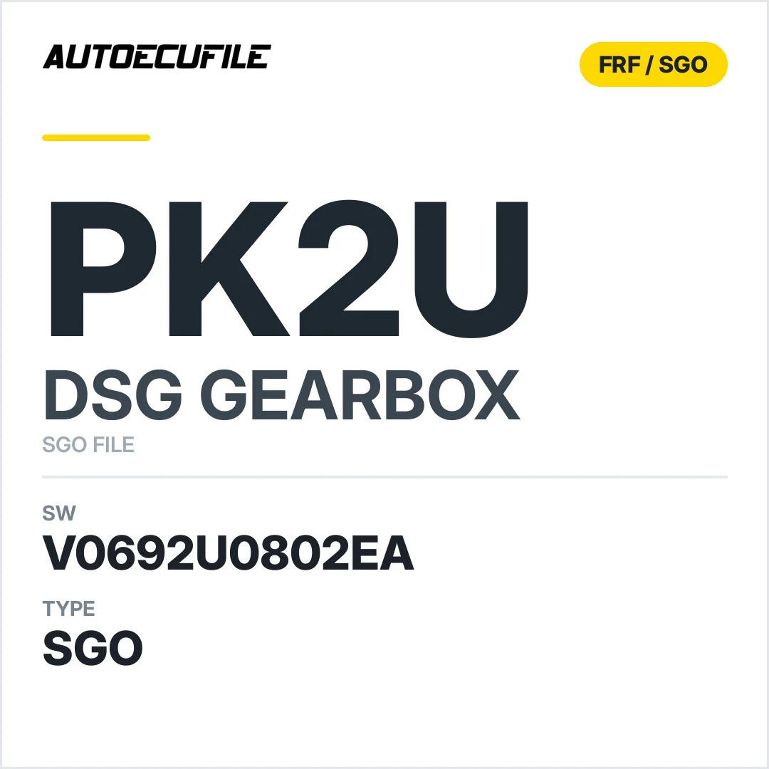 v0692u0802ea  getriebe DSG pK2u sw SGO FILE