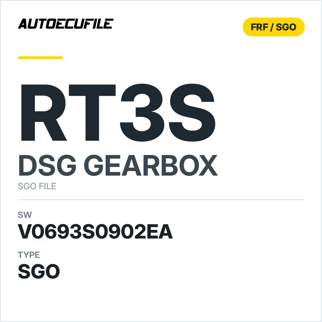 v0693s0902ea  getriebe DSG RT3s sw SGO FILE