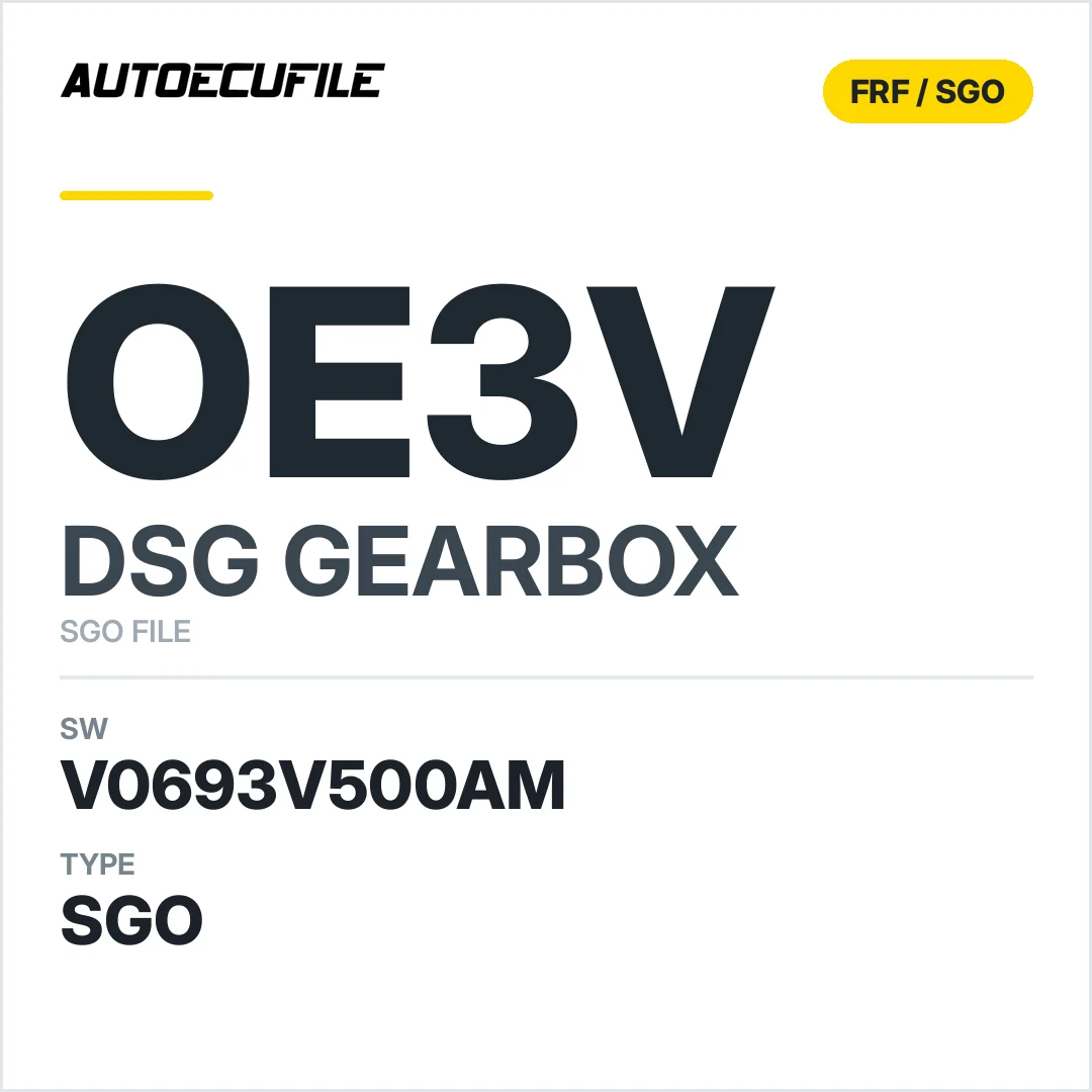 v0693v500AM   getriebe DSG Oe3v sw SGO FILE