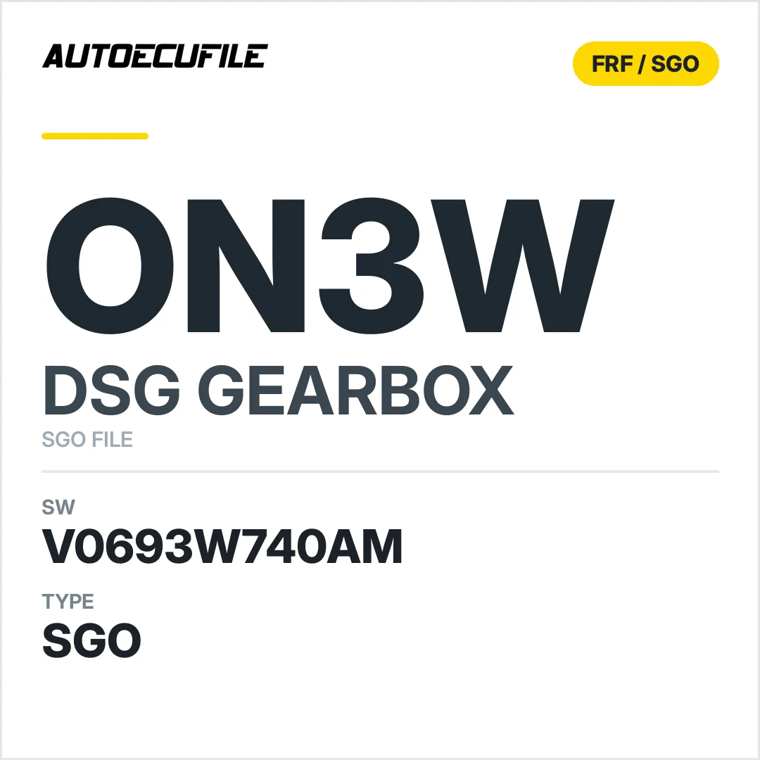 v0693w740AM   getriebe DSG ON3w sw SGO FILE