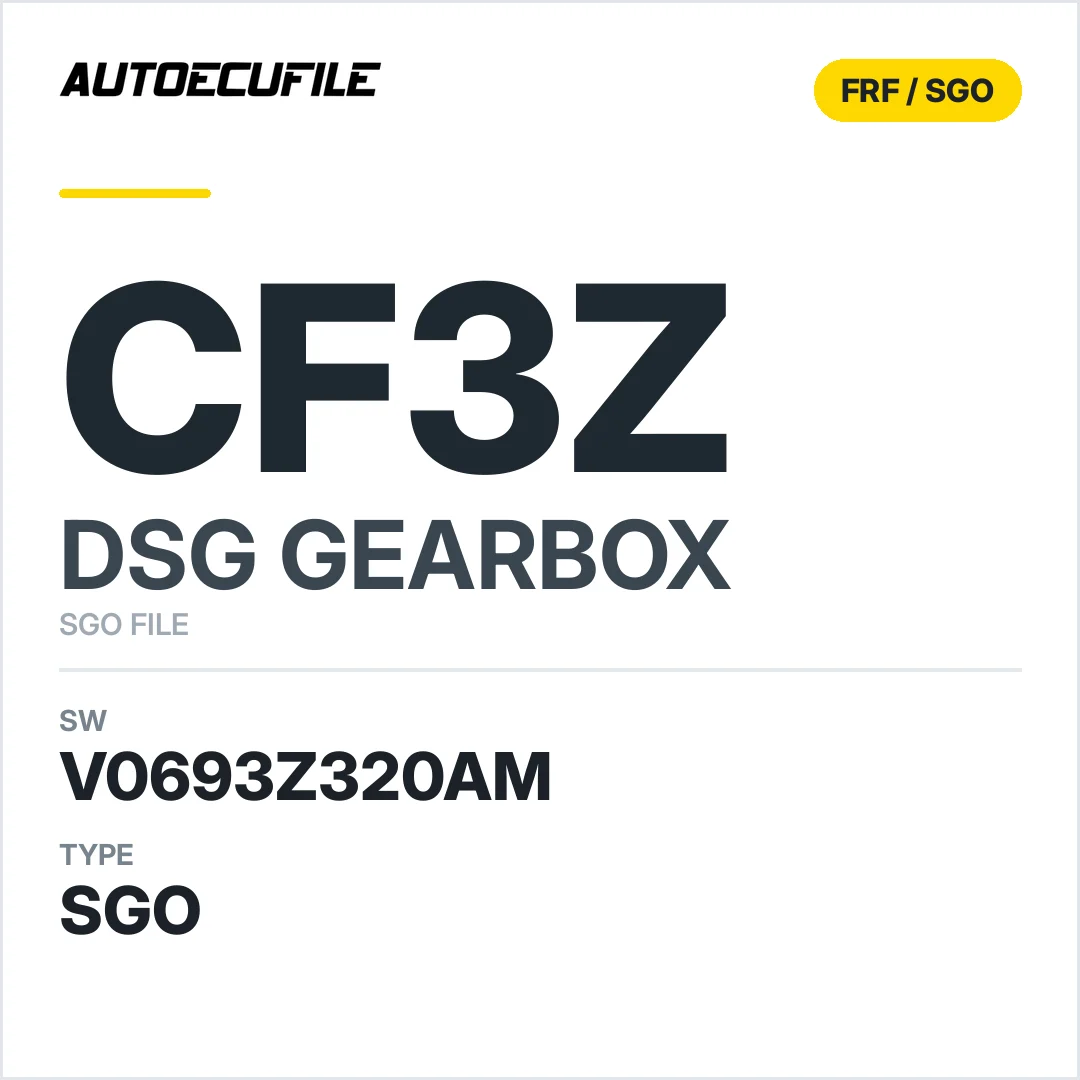 v0693z320AM   getriebe DSG cf3z sw SGO FILE