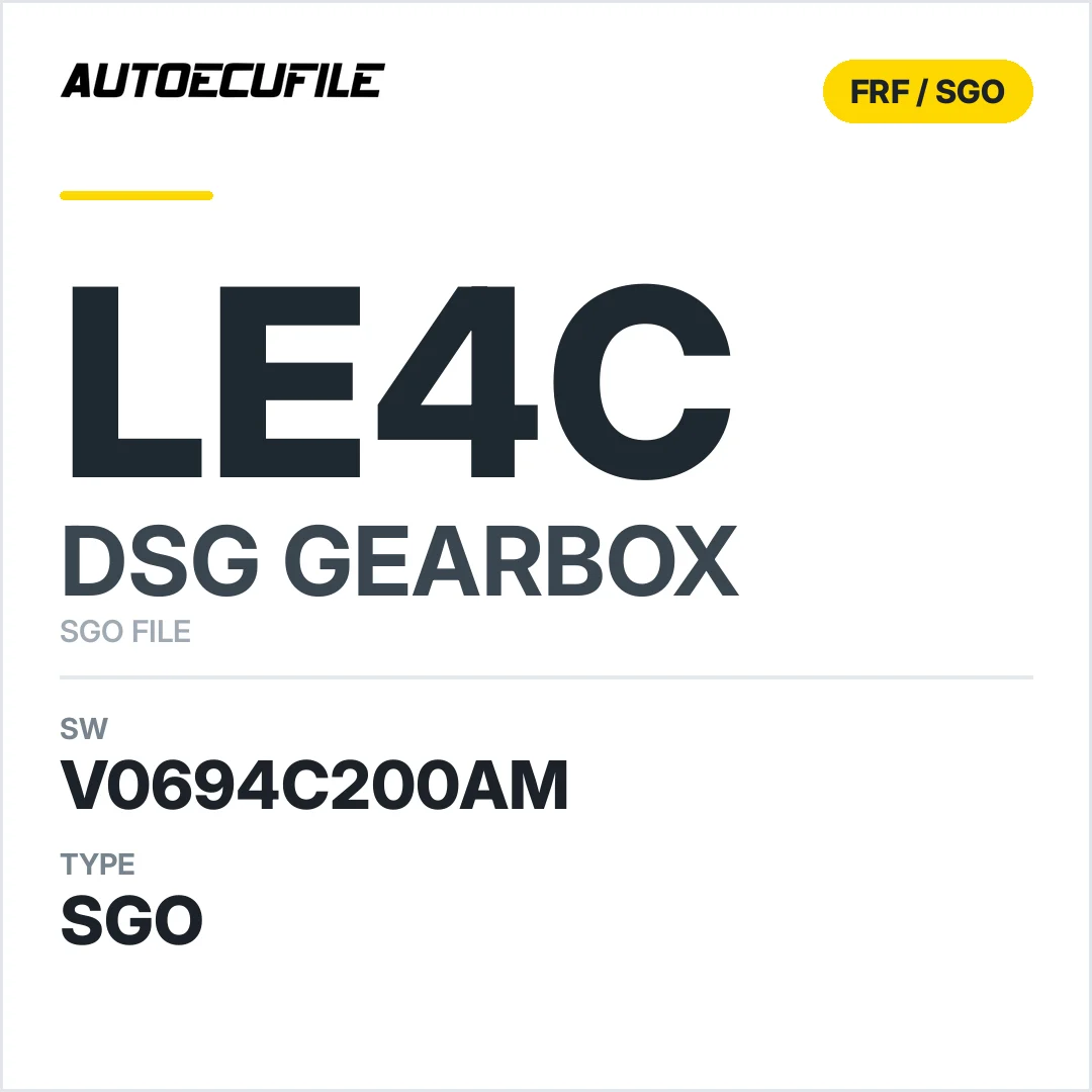 v0694c200AM   getriebe DSG Le4c sw SGO FILE