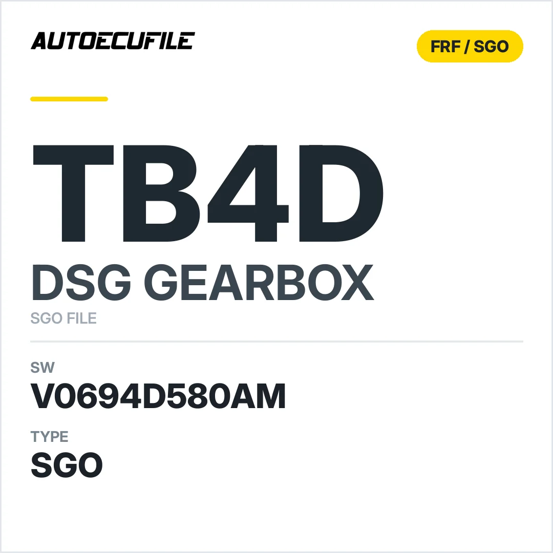 v0694d580AM   getriebe DSG tb4d sw SGO FILE