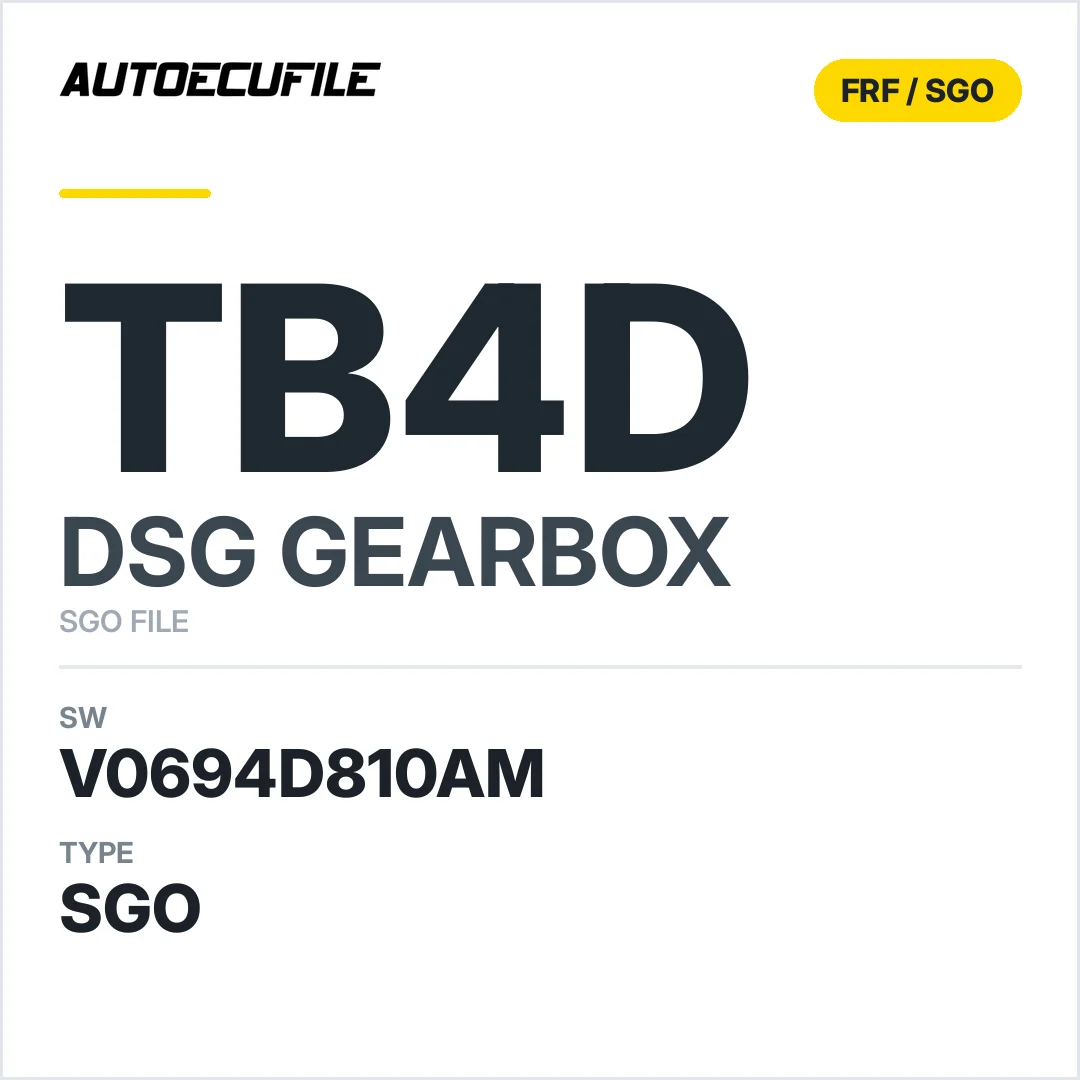 v0694d810AM   getriebe DSG tb4d sw SGO FILE