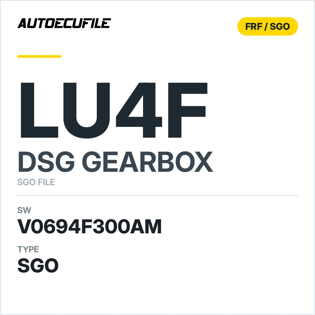 v0694f300AM   getriebe DSG LU4f sw SGO FILE