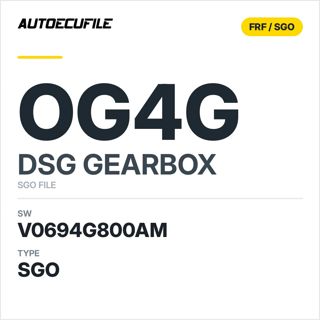 v0694g800AM   getriebe DSG Og4g sw SGO FILE