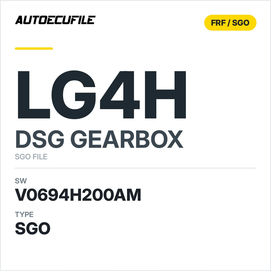 v0694h200AM   getriebe DSG Lg4h sw SGO FILE