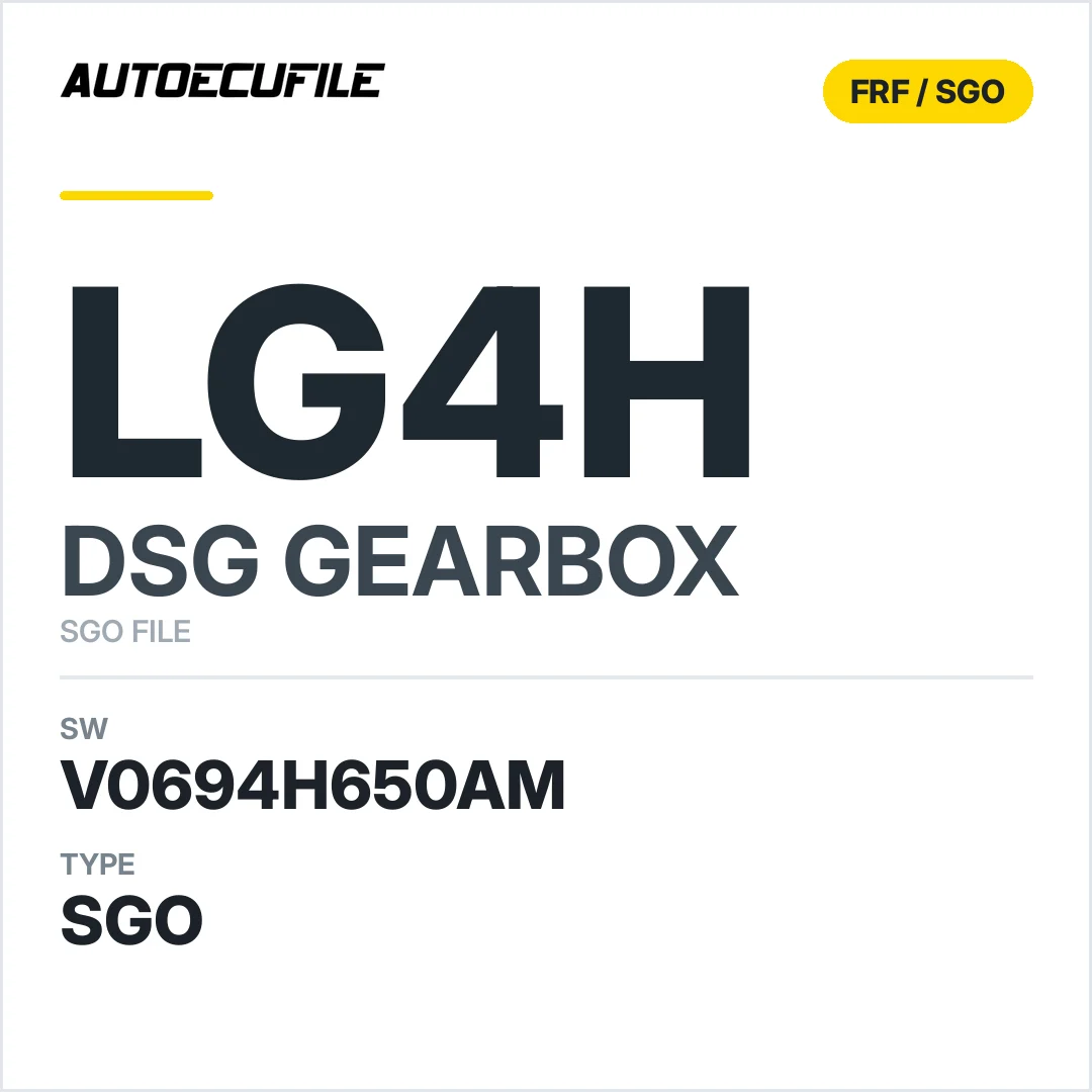 v0694h650AM   getriebe DSG Lg4h sw SGO FILE