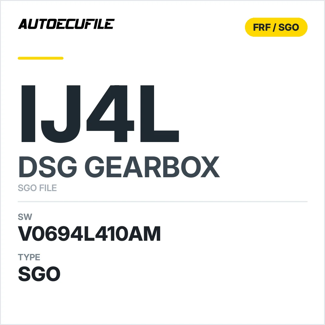 v0694l410AM   getriebe DSG IJ4l sw SGO FILE