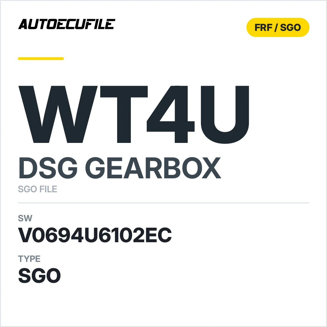 v0694u6102ec  getriebe DSG WT4u sw SGO FILE