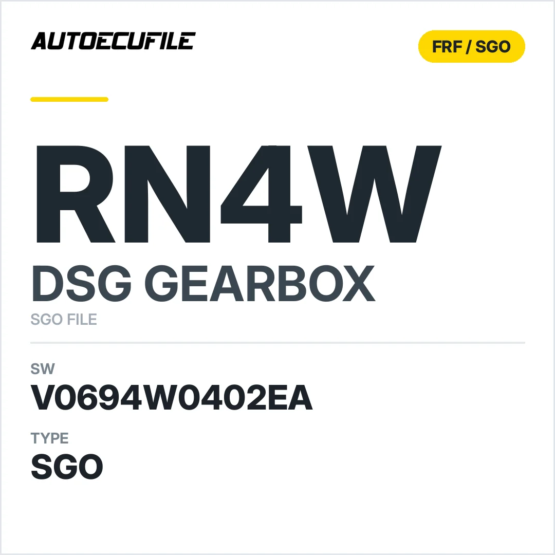 v0694w0402ea  getriebe DSG RN4w sw SGO FILE