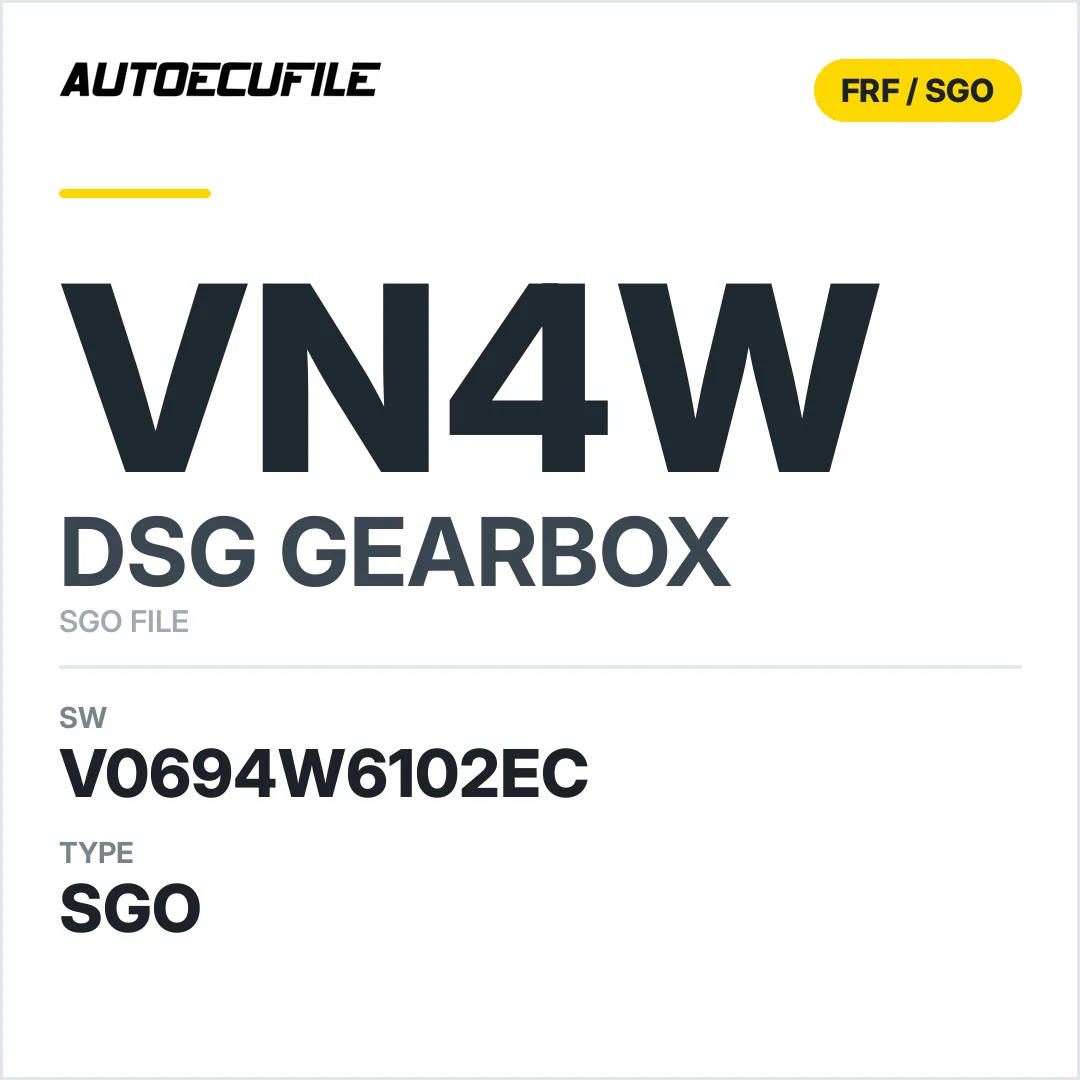 v0694w6102ec  getriebe DSG VN4w sw SGO FILE