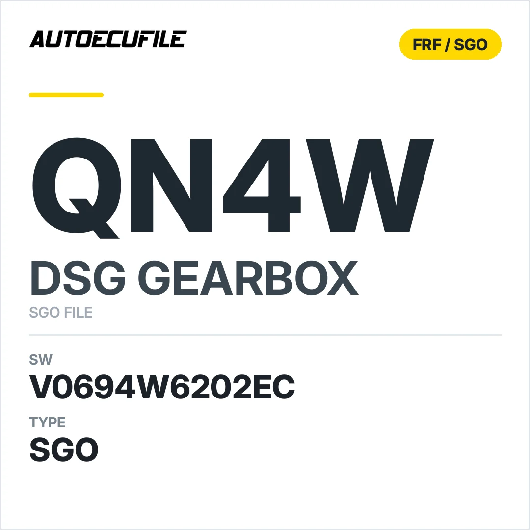 v0694w6202ec  getriebe DSG QN4w sw SGO FILE