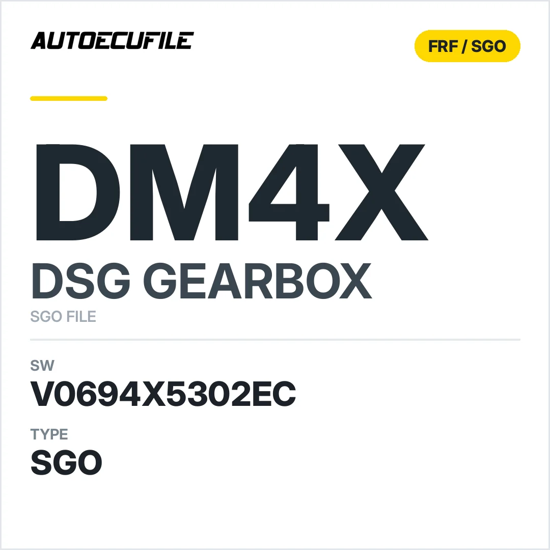 v0694x5302ec  getriebe DSG dM4x sw SGO FILE
