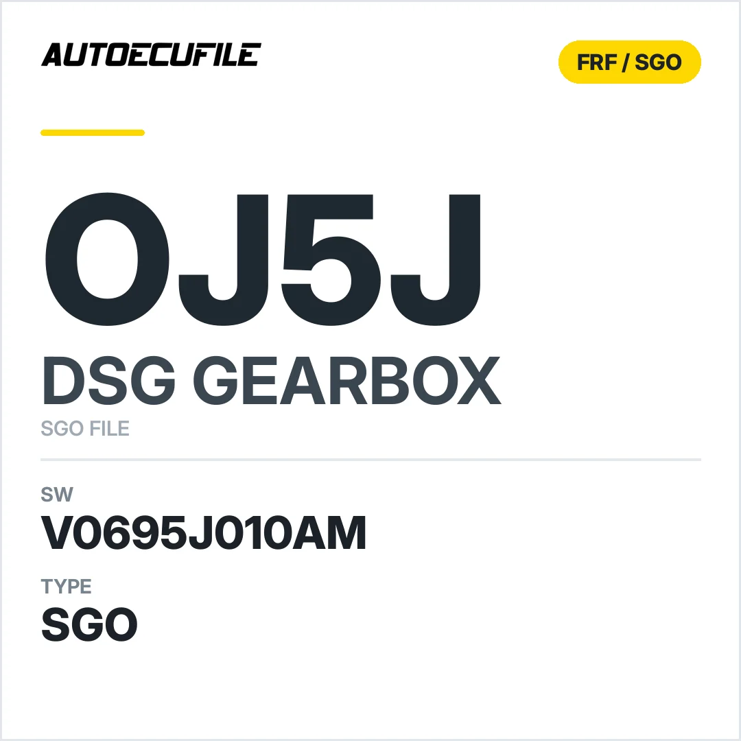 v0695j010AM   getriebe DSG OJ5j sw SGO FILE