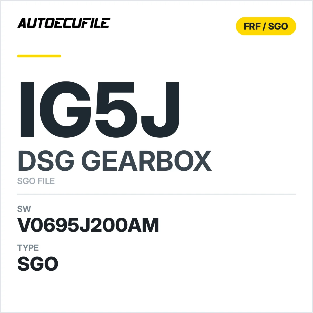 v0695j200AM   getriebe DSG Ig5j sw SGO FILE