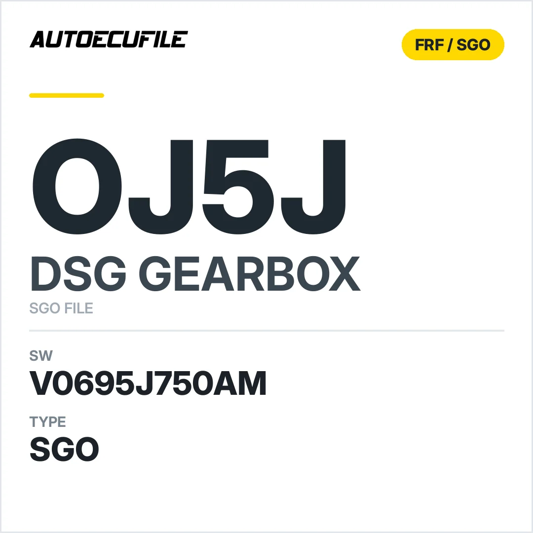 v0695j750AM   getriebe DSG OJ5j sw SGO FILE