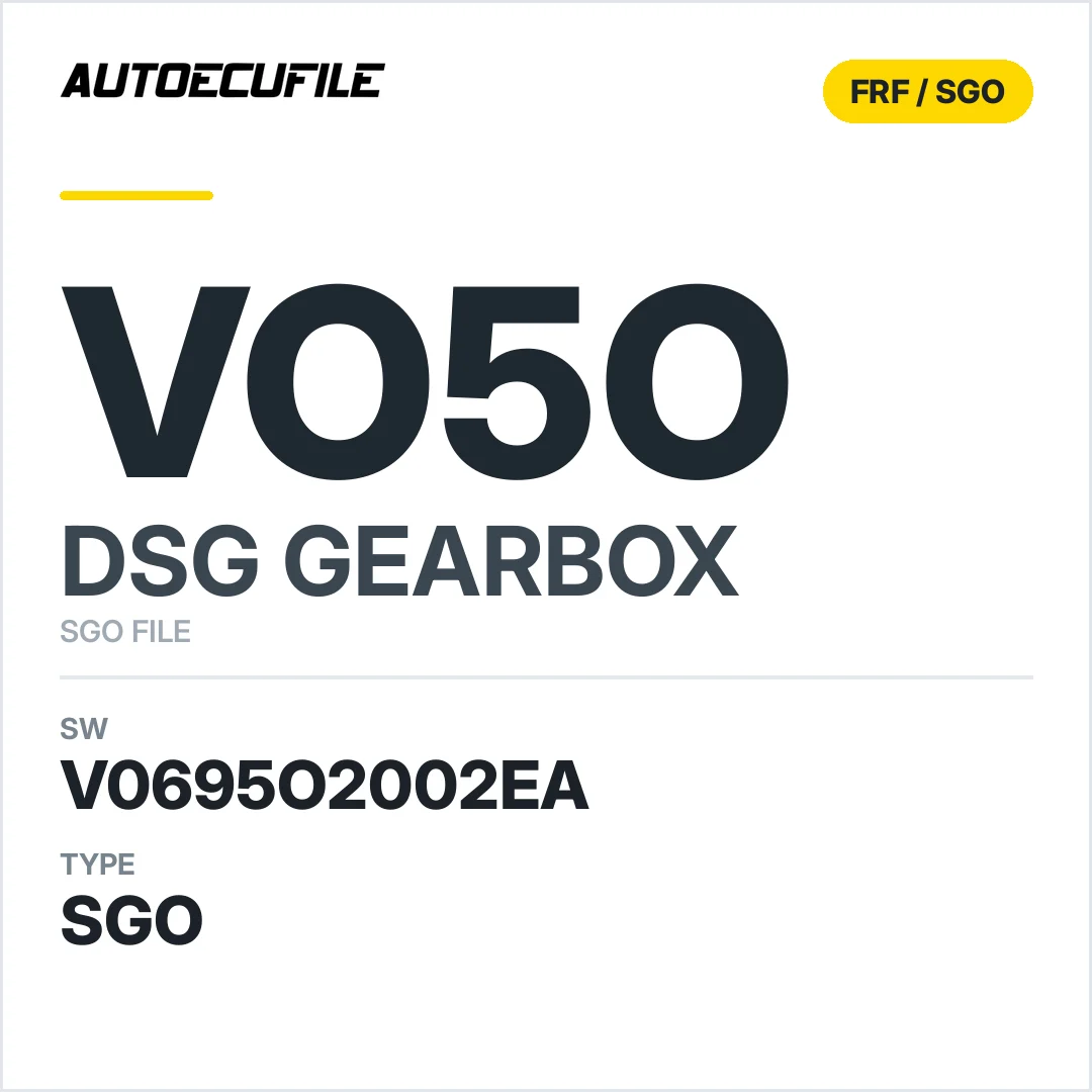 v0695O2002ea  getriebe DSG VO5O sw SGO FILE