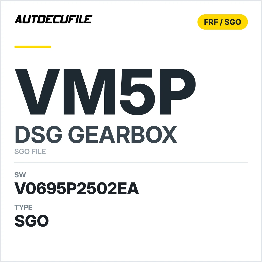 v0695P2502ea  getriebe DSG VM5P sw SGO FILE