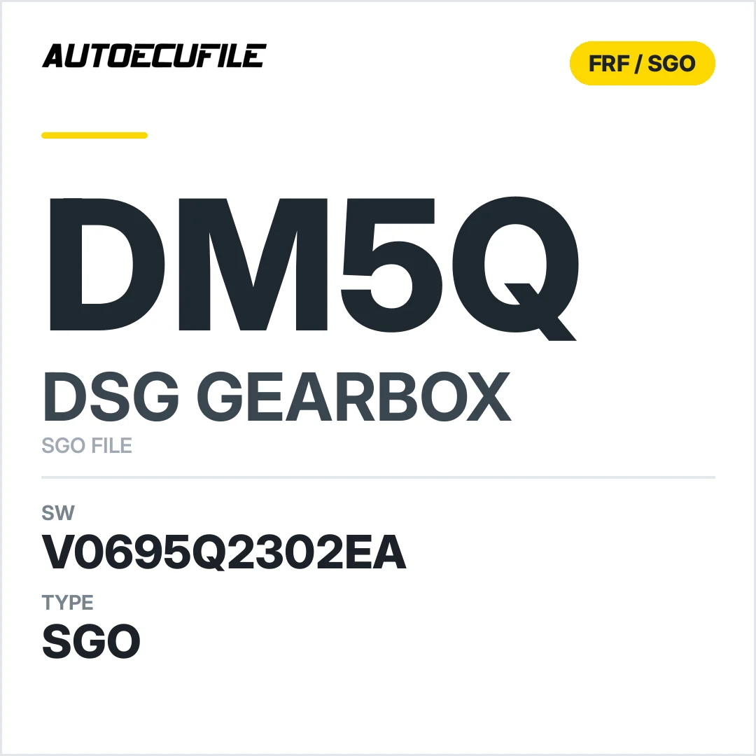 v0695Q2302ea  getriebe DSG dM5Q sw SGO FILE