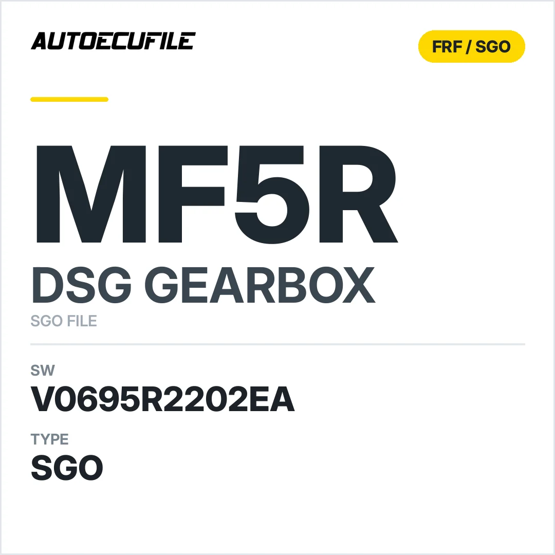 v0695R2202ea  getriebe DSG MF5R sw SGO FILE