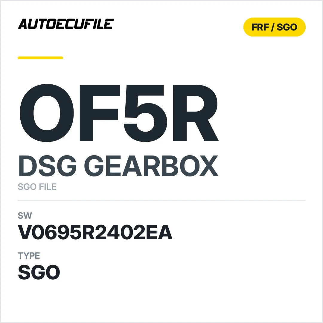 v0695R2402ea  getriebe DSG OF5R sw SGO FILE