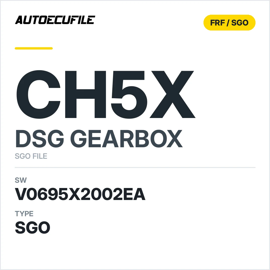 v0695X2002ea  getriebe DSG cH5X sw SGO FILE