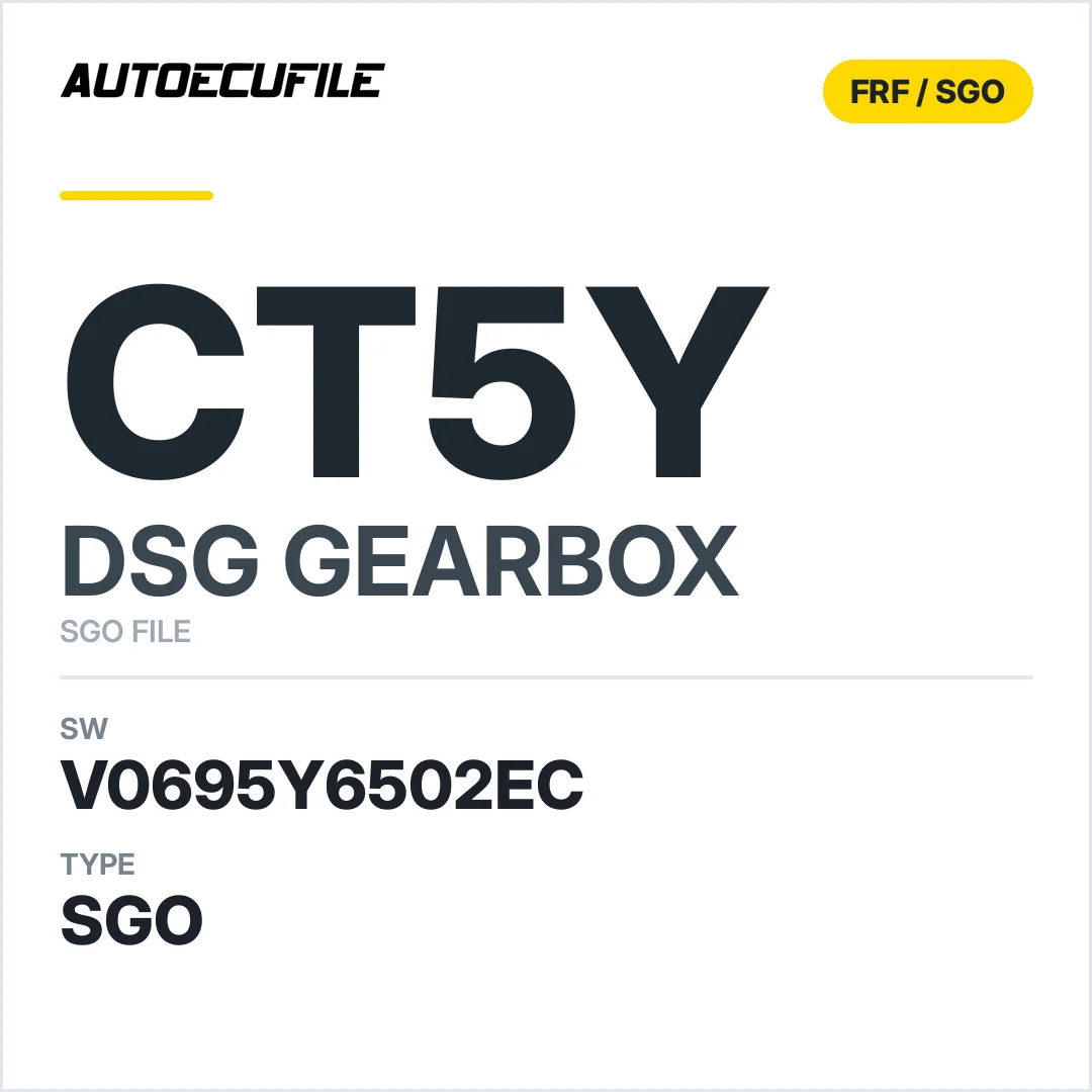 v0695y6502ec  getriebe DSG cT5y sw SGO FILE