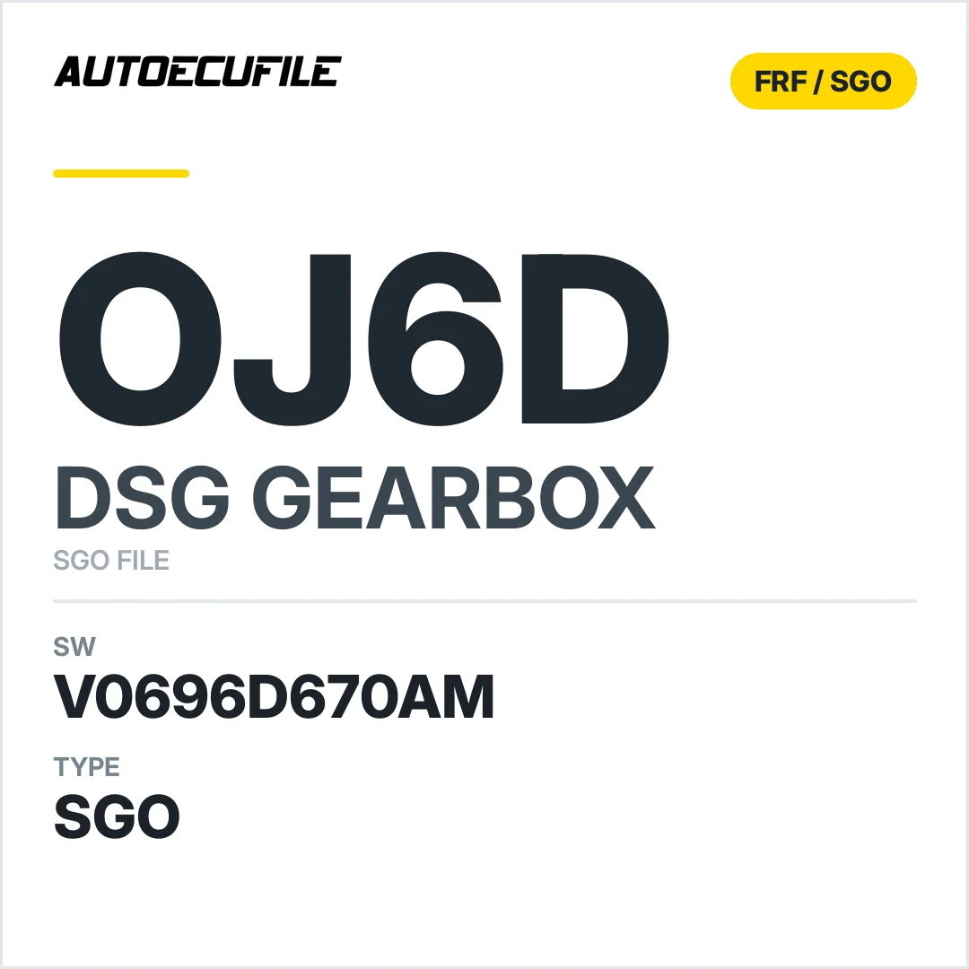 v0696d670AM   getriebe DSG OJ6d sw SGO FILE