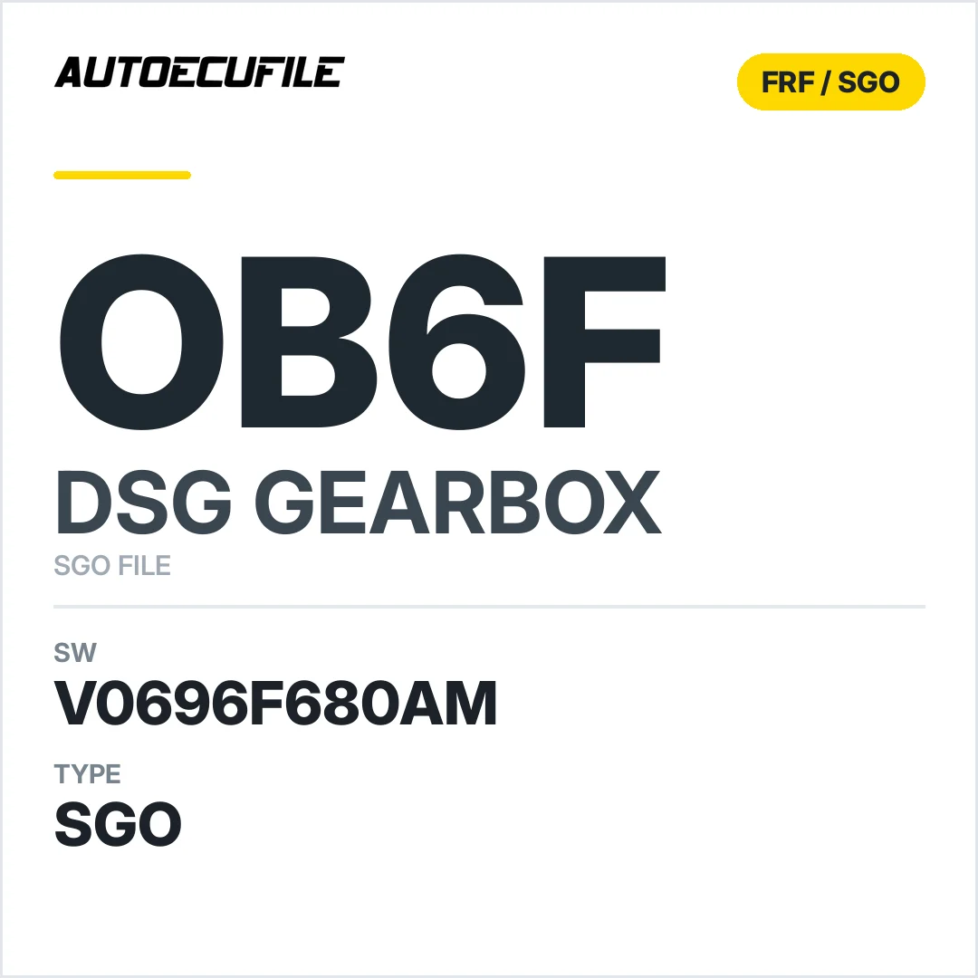 v0696f680AM   getriebe DSG Ob6f sw SGO FILE