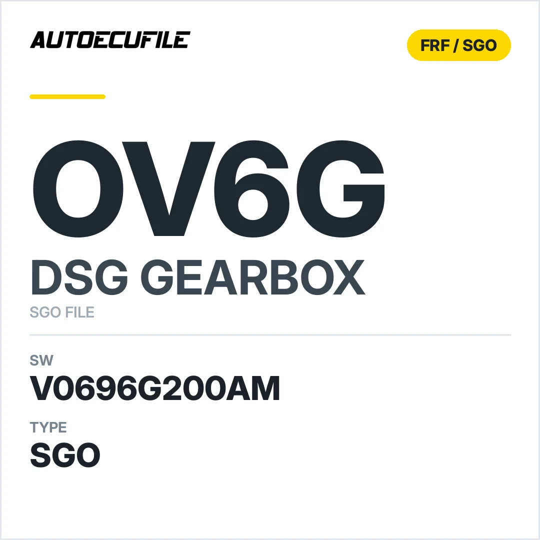 v0696g200AM   getriebe DSG OV6g sw SGO FILE