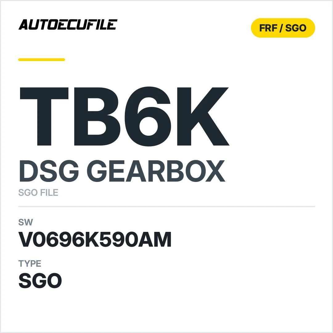 v0696k590AM   getriebe DSG tb6k sw SGO FILE