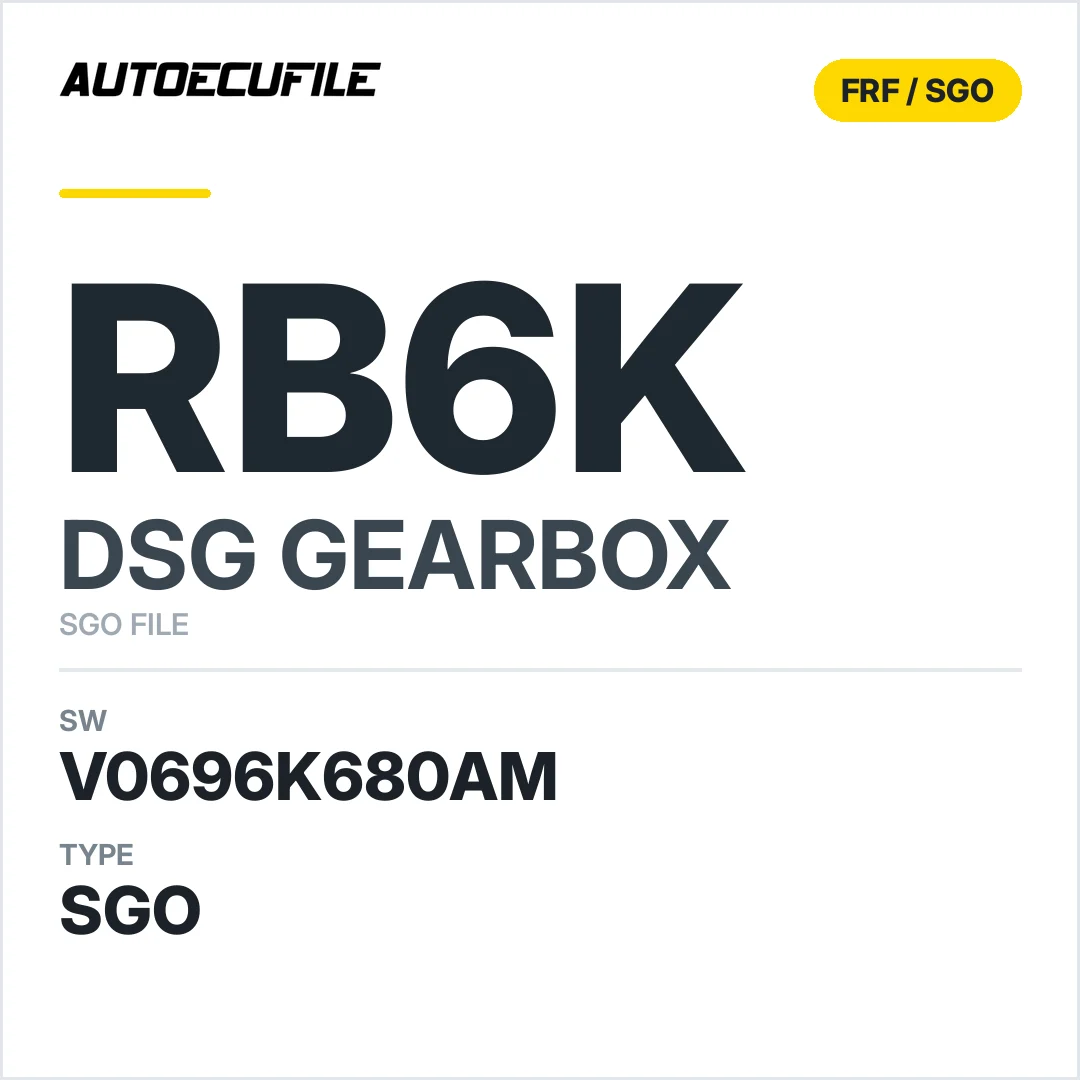 v0696k680AM   getriebe DSG rB6k sw SGO FILE
